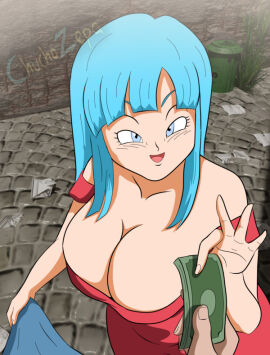 attractive blue_hair breasts chuchozepa cleavage dragon_ball dragon_ball_z erection excited excited_for_sex exhibitionism female female_focus female_pervert hooker imminent_sex large_breasts long_hair male maron miniskirt money penis pervert prostitute prostitution provocating provocative red_skirt sex_invitation sexually_suggestive skirt source_request submission