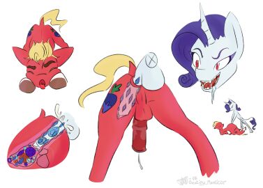 1boy 1futa anal beak blonde_hair cum cutie_mark destiny_manticor disembodied_penis earth_pony equid equine equine_penis feral friendship_is_magic futa_on_male futa_penetrating_male futadom futanari gemstone hasbro horn horse hybrid_penis inflation intersex male male_penetrated malesub mammal mlp_g4 mlp_g5 my_little_pony penetration penis pony purple_hair rarity_(mlp) red_eyes red_fur sprout_cloverleaf_(mlp) tongue tongue_out unicorn unusual_anatomy unusual_bodily_fluids unusual_cum unusual_genital_fluids unusual_genitalia unusual_penis white_body white_fur x-ray