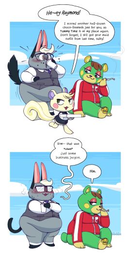 ass big_ass big_breasts breasts bubble_ass bubble_butt female huge_ass overweight raymond_(animal_crossing) thick_thighs wide_hips yellow_hellion