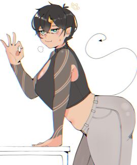 ass big_ass big_breasts big_butt big_thighs big_titties black_hair breasts chubby_female clothing curvaceous curvaceous_female curvaceous_figure curvy curvy_figure curvy_hips dayronz1 female female_focus female_only looking_at_viewer original original_character short_hair