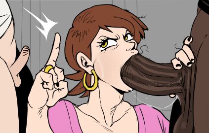 1girls age_difference angry angry_expression angry_face annoyed annoyed_expression annoyed_face balls big_balls big_cock big_dick big_penis black_fingernail_polish black_fingernails black_nail black_nail_polish black_nails blowjob brown-haired_female brown_hair bully cheating cheating_(relationship) cheating_female cheating_wife cuck cucked_by_bully cuckold dark-skinned_male dark_penis dark_skin detnox earring earrings eyelashes fellatio female female_focus foreskin hoop_earring hoop_earrings huge_cock huge_dick huge_penis imminent_sex incest interracial karen karen_(detnox) large_cock large_dick large_penis light-skinned_female light-skinned_male light_skin long_cock long_dick long_penis looking_at_another low_hanging_balls male middle_finger milf mother mother_and_son motherly_cuckold netorare ntr oc original original_character original_characters pale-skinned_female pale-skinned_male pale_skin partially_clothed penis penis_size_difference pink_shirt pubic_hair pubic_hair_in_mouth ring size_comparison small_balls small_penis small_penis_humiliation stray_pubic_hair sucking_cock sucking_dick sucking_penis textless uncircumcised unseen_male_face wedding_ring wife yellow-eyed_female yellow_eyes