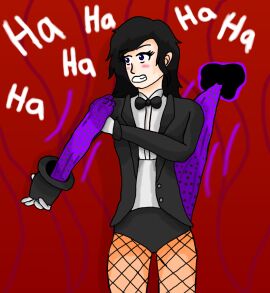 dc dc_comics female frostybyte120 humiliation magic polka_dot_panties purple_panties underwear wedgie zatanna zatanna_zatara