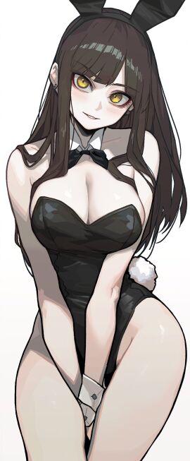 1girls big_breasts breasts bunny_ears bunny_girl bunny_tail bunnysuit female hi_res hips insact looking_at_viewer thick_thighs thighs thin_waist wide_hips