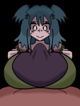 1boy 1girls 3:4 animated animated_gif beat_banger big_boobs big_breasts big_tits boobjob breasts cs3kv2 erect_penis erection female gif horror horror_(theme) huge_boobs huge_breasts huge_tits jacket_on_shoulders jacket_open lacey's_wardrobe lacey_(lacey_games) lacey_games male male/female paizuri paizuri_lead_by_female paizuri_pov paizuri_under_clothes penis pov pov_male pov_paizuri shading transparent_background vertical_video