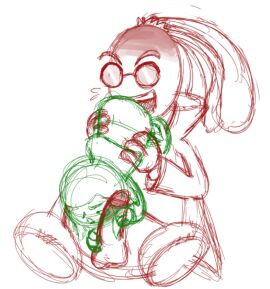 1boy adult artist_name character_(papa_louie) flipline_studios gay_sex humanoid male papa_louie radish radley_madish_(papa_louie) sex sketch skittlemilk90 toony toony_face