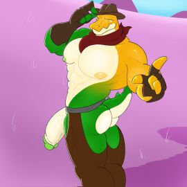 1boy 2024 abs anthro anthro_focus anthro_only anthro_solo ass cock crocodile crocodilian crocodylid dick digital_drawing_(artwork) digital_media_(artwork) fingerless_gloves glans glitch_productions gloves gummigoo_(the_amazing_digital_circus) gummy_(food) gummy_creature half-erect hat headgear headwear humanoid_genitalia humanoid_penis kelsdungeon living_candy living_food looking_at_viewer looking_back looking_back_at_viewer male male_anthro male_focus male_only muscles muscular muscular_anthro muscular_male navel nipples partially_clothed partially_clothed_male pecs pectorals penile penis penis_out reptile reptile_humanoid solo solo_anthro solo_focus solo_in_panel solo_male spikes spikes_(anatomy) the_amazing_digital_circus