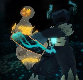 .f_9578 balls big_balls big_penis blush creeper_(minecraft) genitals glowing glowing_eyes hi_res huge_balls huge_cock internal male microsoft minecraft mojang penis vein veiny_balls veiny_penis warden_(minecraft) xbox_game_studios