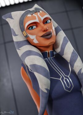 1girls 3d_model 3d_render ahsoka_tano airress3d_(3d-modeller) alien alien_girl arms_behind_back big_eyes big_lips blue_eyes close-up clothed clothing dochaunt24 eyelashes face_tattoo female interior_background lekku looking_at_viewer montrals no_humans orange_skin posing seductive seductive_look solo_female standing star_wars star_wars:_the_clone_wars tattoo the_clone_wars:_season_seven togruta variations watermark