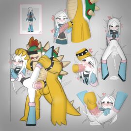 blowjob bowser cum_in_pussy female mating_press original_character punished_shun pussy size_difference stickman stomach_bulge