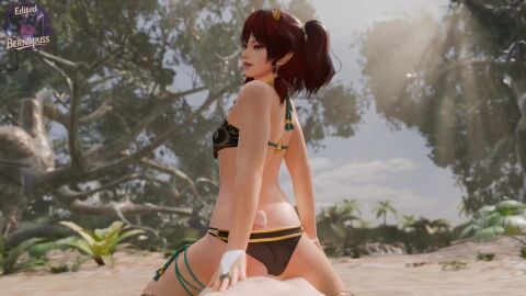 beach kanna_(dead_or_alive) lazyprocrastinator pussbernpuss tagme video