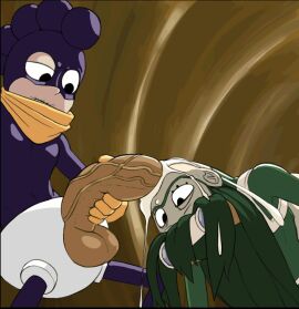 1boy 1girls ahe_gao animated anythinggoes balls big_breasts blowjob bodysuit boku_no_hero_academia bouncing_breasts breasts breasts_out clothed_sex continuous_ejaculation cum cum_in_mouth cum_inside cum_leaking defeated drowning_in_cum ejaculation excessive_cum fellatio female forced_oral frog_girl froppy fucked_silly gif hero_outfit_(mha) huge_cock infinite_cum large_penis loop male minoru_mineta mouthful my_hero_academia oral penis rolling_eyes small_but_hung straight superhero_costume superheroine swaying_breasts teenage_female teenager thick_penis throat_fuck torn_bodysuit torn_clothes tsuyu_asui veiny_penis younger_female