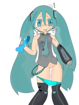 breasts female hatsune_miku hi_res small_breasts small_thighs tiny_waist vocaloid yaoigoon