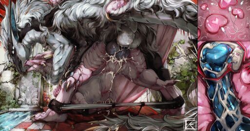 balls black_body black_knot black_penis black_scales bodily_fluids cum cum_in_vagina cum_inside detailed_background dragon duo erection female feral genital_fluids genitals hi_res impregnation knot male male/female mythological_creature mythological_scalie mythology penetration penis pink_body pink_scales pink_vulva scales scalie vaginal_penetration ventral_scales vulva white_body white_scales zweikopfeinhorn