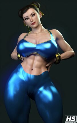 1girls 3d abs ass big_ass big_breasts breasts capcom chun-li cleavage clothed clothed_female clothes clothing female female_only fit fit_female hagiwara_studio mature_female milf muscular muscular_female solo solo_focus straight_hair street_fighter street_fighter_6 tagme thick_thighs tight_clothing tights wide_hips