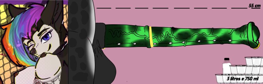 69_torielle absurd_res animal_genitalia animal_penis anthro balls big_balls big_penis bodily_fluids breasts cum digital_media_(artwork) ear_piercing equine_genitalia equine_penis erection facial_piercing female genital_fluids genital_piercing genitals gynomorph hair hi_res huge_cock hyena intersex looking_at_viewer mammal measuring multiple_piercings nipple_piercing nipples nose_piercing nude penis penis_piercing piercing ring_piercing side_view simple_background smile solo spotted_hyena torielle69