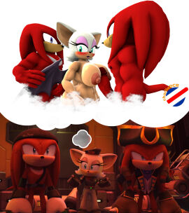 3d 3d_model charliedcr fantasizing knuckles_the_dread knuckles_the_echidna mobian mobian_(species) mobian_bat rebel_rouge renegade_knucks rouge_the_bat sega sonic_(series) sonic_adventure_2 sonic_prime sonic_the_hedgehog_(series) thinking_about_another thinking_about_sex thinking_of_someone_else trio