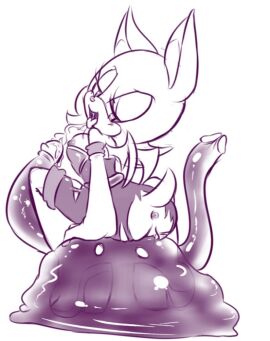 2d anthro anthro_female female furry furry_female glasses interspecies monochrome monster penetration pussy rouge_the_bat sega sex slime slime_monster sonic_(series) tentacle tentacle_monster vagina vaginal vaginal_only