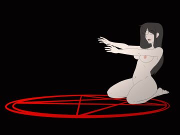 1girls animated belly belly_expansion big_belly breasts brown-haired_female brown_hair casual completely_naked completely_nude dialogue dialogue_bubble expansion female fetal_movement himitsudragon huge_belly human hyper_belly hyper_pregnancy nipples nonsexual nonsexual_nudity nude nude_female outie_navel pale_skin pentagram pregnant rapid_pregnancy solo summoning summoning_circle text unbirth unbirthing