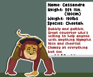 anthro bending_forward cassandra_(shoestrang) casual_friday_(shoestrang) cheetah female sexy_pose shoestrang tagme