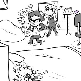 2d abigail_(stardew_valley) akira_(ikeychain) comic_panel female ikeychain natalie_(ikeychain) original original_character stardew_valley tagme trans_woman transfem