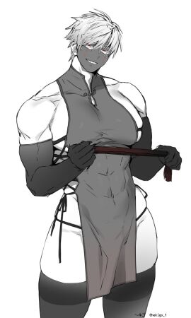 13_thirteen 1boy bara big_pecs big_thighs bitch_bara compass_(game) curvy curvy_figure faggot femboy gay hekigo himbo homosexual male mask masked_male muscular muscular_chest muscular_male muscular_thighs pecs pectorals seductive seductive_smile slutboy smile tagme thighhighs twink twunk white_hair white_skin yaoi