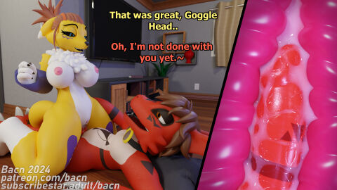 16:9 2024 3d 4k absurd_res after_sex animal_genitalia animal_penis anthro bacn bandai_namco big_breasts bodily_fluids breasts canid canine claws cowgirl_position cum cum_in_pussy cum_inside detailed_background dialogue digimon digimon_(species) digimon_tamers digital_media_(artwork) duo english_text erection eyewear eyewear_only female female_penetrated fox from_front_position genital_fluids genitals goggles goggles_around_neck goggles_only guilmon guilmon_(bacn) guilmon_takato happy happy_sex hi_res inside internal knot male male/female male_penetrating male_penetrating_female mammal markings naked nipples nude on_bottom on_top open_mouth penetration penile penile_penetration penis pussy red_body renamon renamon_(bacn) renamon_rika rika_nonaka scalie sex smile tail takato_matsuki teeth text tuft vaginal_penetration widescreen