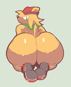 ass bark_the_polar_bear bear bennie berryofmalice big_ass big_butt huge_ass huge_butt looking_at_viewer looking_back looking_back_at_viewer male male_only polar_bear shiny shiny_ass shiny_butt shoes small_tail sonic_(series) sonic_the_fighters sonic_the_hedgehog_(series) tail yellow_body yellow_fur