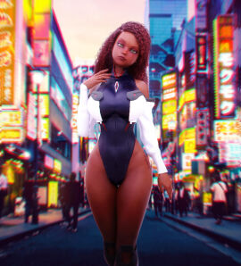 1girls 3d 3dxpinup big_ass big_breasts big_thighs breasts brown-skinned_female brown_body brown_skin bust busty cd_projekt_red curvaceous curvy curvy_figure cyberpunk:_edgerunners cyberpunk_2077 dark-skinned_female dark_skin female hips huge_ass huge_breasts large_ass large_breasts lucyna_kushinada_(cosplay) mature mature_female no_artist_signature original original_character slim_waist small_nose sofia_(3dxpinup) thick thick_hips thick_legs thick_thighs thighs voluptuous waist wide_hips