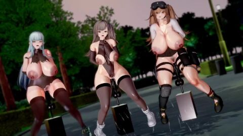 3girls girls'_frontline girls'_frontline_2:_exilium hk416_(girls'_frontline) hongcha03 klukai_(speed_star)_(girls'_frontline_2) koikatsu lenna_(girls'_frontline_2) leva_(girls'_frontline_2) loud_moans moaning mp4 multiple_girls sound squirt squirting tagme ump45_(girls'_frontline) ump9_(girls'_frontline) video