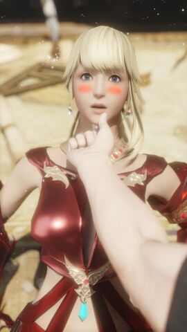 3d 3d_(artwork) 3d_background 3d_model 3d_render 8k blush blushing_at_viewer clothed clothed_sex dominant_male final_fantasy final_fantasy_xiv hi_res highres kazworksnsfw lyse_hext pov pov_eye_contact pov_male square_enix submissive_female