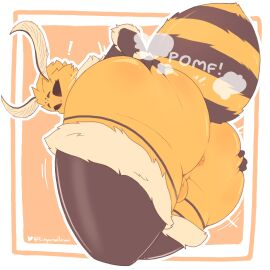 1boy absurd_res anthro anus arthropod arthropod_abdomen arthropod_boy ass ass_expansion ass_focus backsack balls ballsack bee bee_boy big_ass big_butt black_eyes butt_expansion expansion feelers femboy from_behind genitals girly grabbing_ass grabbing_own_ass groping_ass groping_self hi_res huge_ass huge_butt hymenopteran insect_boy insects looking_at_viewer looking_back looking_back_at_viewer male male_focus male_only monster_boy nude presenting presenting_ass presenting_hindquarters solo thick_thighs tinysmallman wide_hips yellow_body