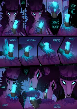 animal_genitalia animal_penis anthro bodypaint circe_(pankallisti) clothing comic cuddling cum_request deepthroat dialogue duo equine_genitalia equine_penis face_paint fellatio female first_person_view genitals handjob hi_res hole_in_hand latin_text licking lineless looking_at_viewer male male/female male_pov mammal markings mitre murid murine oral oral_penetration panel_skew pankallisti penetration penile penis penis_lick prosthetic prosthetic_arm prosthetic_hand prosthetic_limb rat religious_clothing rodent sex speech_bubble submissive submissive_pov surgical_suture text tongue trans_woman transfem unusual_penetration wounded