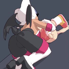 2girls 3d 3d_model age_difference alternate_view ass cream_the_rabbit cream_the_rabbit_(highwizard) cunnilingus eyes_rolling_back female from_behind highwizard legs_apart legs_held_open legs_spread licking_pussy mobian mobian_(species) mobian_bat older_female orgasm pussy rouge_the_bat rouge_the_bat_(highwizard) sega sex simple_background simple_shading sonic_(series) sonic_adventure_2 sonic_the_hedgehog_(series) younger_female yuri