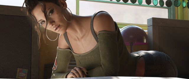 1girls 3d clothed clothed_female cyberpunk_2077 female female_focus female_only kehu_nf keu3d panam_palmer tanned tanned_female tanned_skin