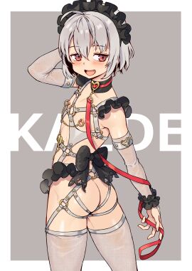 1boy androgynous armpits female hair headdress jean_shorts male male_only nipple_piercing nipples piercing short tomgirl trap xil