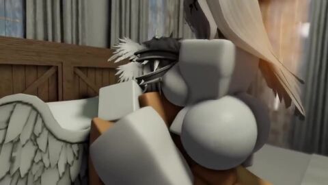 1boy 1girls 1girls1boy animated audible_creampie audible_ejaculation bouncing_breasts bouncing_on_penis bunny_ears comission cum cum_in_pussy kinlyrr kinny_the_bunny_(kinlyrr) light-skinned_male pleasured_face position_change riding_penis roblox robloxian sound tagme video white_hair white_skin white_wings
