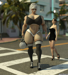 2girls 3d ass big_ass big_breasts big_thighs bottom_heavy breasts bust busty chest curvaceous curvy curvy_figure endlessrain0110 female female_focus fit fit_female giant_breasts giantess hips hourglass_figure huge_ass huge_breasts human large_ass large_breasts large_female legs light-skinned_female light_skin luna_(endlessrain0110) mature mature_female mini_giantess original original_character thick thick_ass thick_hips thick_legs thick_thighs thighs top_heavy voluptuous voluptuous_female waist wide_ass wide_hips wide_thighs