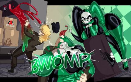 ass badbitchdicey batman:_the_animated_series batman_(series) big_ass big_gloves bimbo bimbo_body bimbofication bodysuit breasts bulge clown clown_girl clown_makeup clownification corruption dc dc_comics diceyboi drone droneification evil_grin female futa_transformation futanari grin harley_quinn harley_quinn_(classic) huge_breasts identity_death intersex latex latex_corruption latex_suit latex_transformation liquid_latex living_latex mind_break mind_control personality_change quinnification rubber rubber_creature rubber_gloves rubber_suit rubber_transformation shiny_skin slime text thick_thighs transformation