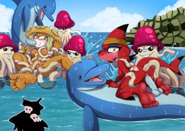 anal anthro anus barefoot blade_the_shark diphallia diphallism dolphin feet female gangbang hexaphallia humanoid_feet male mobian_(species) multi_genitalia multi_penis naked nude ocean opal_the_jellyfish penis project_x_love_potion_disaster pussy sega soles sonic_(series) sonic_team sonic_the_hedgehog_(archie) sonic_the_hedgehog_(series) squid tentacle tentacle_rape tentacle_sex tetraphallia the_dark_mangaka toes triphallia water