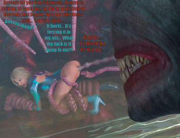 1girls 3d anal anal_egg_implantation anal_rape ass blonde_hair blue_eyes breasts caption captured captured_heroine clothed_sex clothing crying cum cum_in_ass cum_inside defeated defeated_heroine egg_implantation female imminent_rape imminent_sex impregnation interspecies interspecies_impregnation long_hair male metroid monster monster_on_female oviposition ovipositor pain penetration pussy samus_aran scared sex sex_slave size_difference spread_legs tentacle tentacle_rape that3dartist torn_clothes torn_clothing wide_hips zero_suit_samus