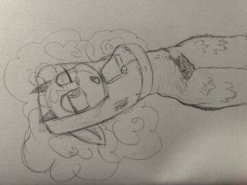 1girls 2d absurd_res anthro bell bell_collar bottomless bovid caprine clothed clothing cowbell female female_only furry furry_only hi_res horns idw_comics idw_publishing lanolin_the_sheep mammal mobian mobian_(species) mobian_sheep nipple_slip nipples pubes sega sheep sheep_ears sheep_girl sheep_horns solo solo_focus sonic_(series) sonic_the_hedgehog_(comics) sonic_the_hedgehog_(idw) sonic_the_hedgehog_(series) ssatellitess stretching traditional_media_(artwork) wool_(fur)