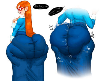 1girls adych ass ass_clapping big_ass clap clapping_ass clapping_cheeks clothed clothing english_text fat_ass female huge_ass kindergarten_(game) kindergarten_3 large_ass ms._lovelett pantylines shaking shaking_ass shaking_butt shirt sound_effects talking talking_to_another teacher text thick_thighs thunder_thighs twerking