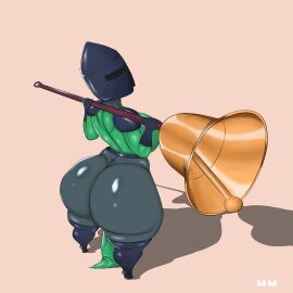 1girls 2d 2d_(artwork) armor ass ass_bigger_than_breasts atastic bell bell_(atastic) big_ass big_bell big_breasts big_butt big_thighs big_weapon breasts child_bearing_hips curvaceous curvy curvy_body curvy_female curvy_figure curvy_hips dress fat_ass female female_focus female_knight female_only healer helmet hi_res highres hourglass_figure huge_ass knight large_breasts looking_back looking_up muscles nwak00 pebbles_quest sole_female solo solo_female solo_focus thick_thighs thunder_thighs wide_hips