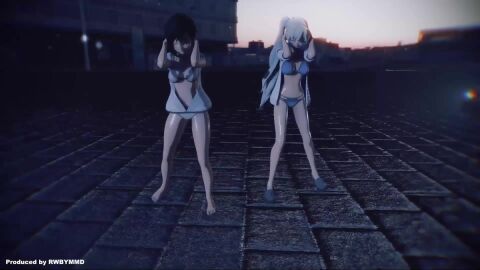 2boys 2girls abf_mmd animated black_hair black_hair_female blue_eyes breasts cowgirl_position crescent_rose dancing doggy_style faceless_male female_on_top half-dressed half_naked half_naked_female long_hair long_hair_female music nude_female nude_male penetration red_highlights removing_clothing ruby_rose rwby sex sex_from_behind silver_eyes sound tagme video weiss_schnee white_hair white_hair_female