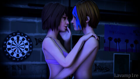 2girls 3d blender chloe_price female lavamp1re life_is_strange max_caulfield tagme yuri
