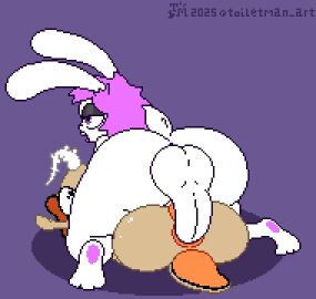 anal anthro anthro_penetrated cum_inside femboy furry mating_press pixel_art tagme toilet_man video