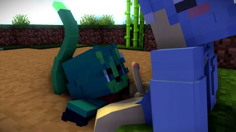 3d anatid anseriform anthro avian bird bottomless bottomless_male clothed clothing digital_media_(artwork) domestic_cat duck duo felid feline felis fur genitals green_body green_fur hi_res hoodie imminent_sex kayden_(proxy124) male male/male mammal microsoft minecraft mojang mud onesie oral patch_(proxy124) penis proxy124 quicksand sinking topwear xbox_game_studios yellow_body yellow_fur