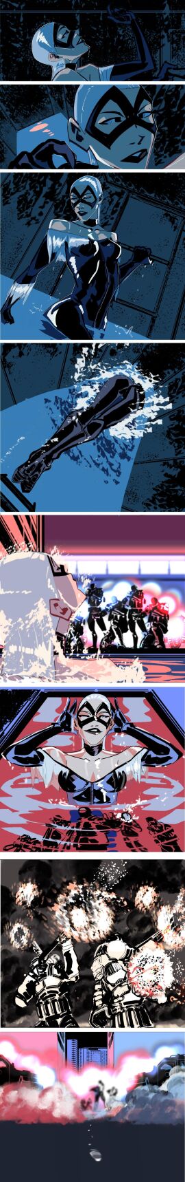 ass batnipsforever black_cat_(marvel) breasts felicia_hardy female lipstick marvel marvel_comics spider-man_(series) underwater