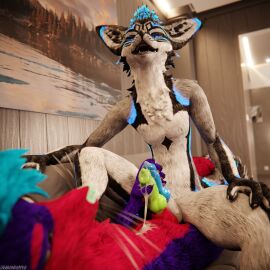 1:1 3d_(artwork) 4k absurd_res animal_genitalia animal_penis anthro anthro_on_anthro balls biped black_body black_fur blender_(artwork) blender_cycles blue_body blue_fur blue_penis bodily_fluids canid canine canine_genitalia canine_penis canis claws clothing cum cum_drip cum_dripping_from_penis cum_on_belly cum_on_body cum_on_chest cum_on_penis cumshot depth_of_field digital_media_(artwork) dragonplayer dragonplayer_(character) dripping duo ejaculation erection feet fox frottage fur furniture genital_fluids genitals green_penis hair hand_on_knee hand_on_leg hand_on_penis hi_res hindpaw inside jex jexouium knot living_room lying lying_on_sofa male male/male mammal masturbation mccheese178 multicolored_body nude on_back on_sofa open_mouth orgasm paws penile penis penises_touching purple_body purple_fur red_body red_fur reflection rexouium rubbing_penis sex sitting sitting_on_another sitting_on_sofa slim slim_anthro slim_male slim_sub smile sofa tail teeth white_body white_fur