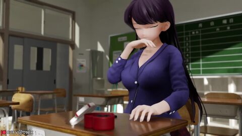 1futa 3d animated areolae ass ass_expansion balls big_ass big_breasts big_butt big_thighs black_hair breast_expansion breast_growth breast_growth_(enlargement) breasts clothed clothing curvaceous curvy curvylonix erection expansion female foreskin futa_only futanari genital_expansion genital_growth genital_growth_(enlargement) green_eyes huge_ass huge_breasts huge_butt huge_cock human intersex komi-san_wa_komyushou_desu komi_shouko large_breasts large_penis light-skinned_female light-skinned_futa light_skin long_hair long_video longer_than_2_minutes masturbation mp4 nipples onahole penis penis_expansion penis_growth penis_growth_(enlargement) school self_upload sex_toy solo solo_futa sound thick_thighs thighs uncircumcised uncut video